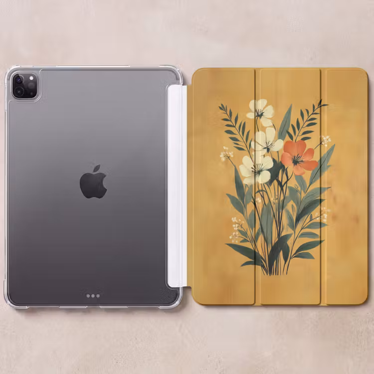 iPad-Hülle - Blätter - Blumenstrauß - Gelb — 6
