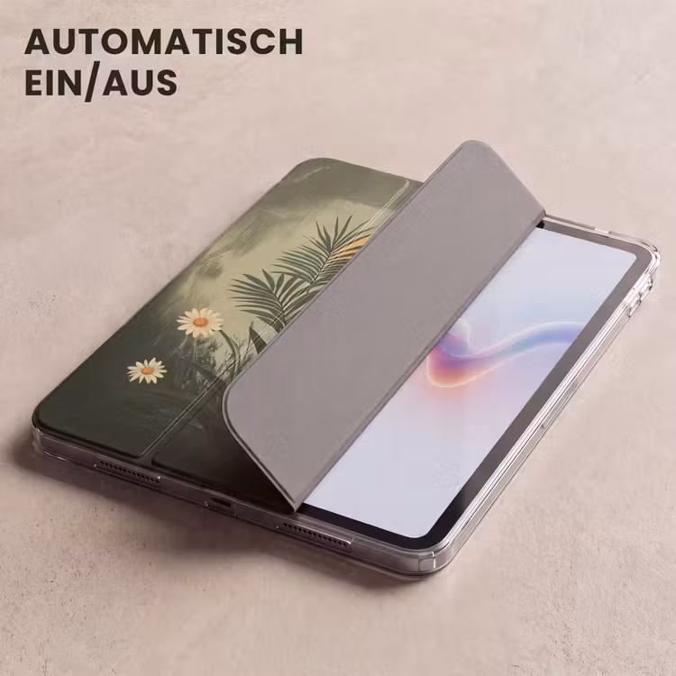 iPad-Hülle - Blumen - Blätter - Sonne - Grün — 5