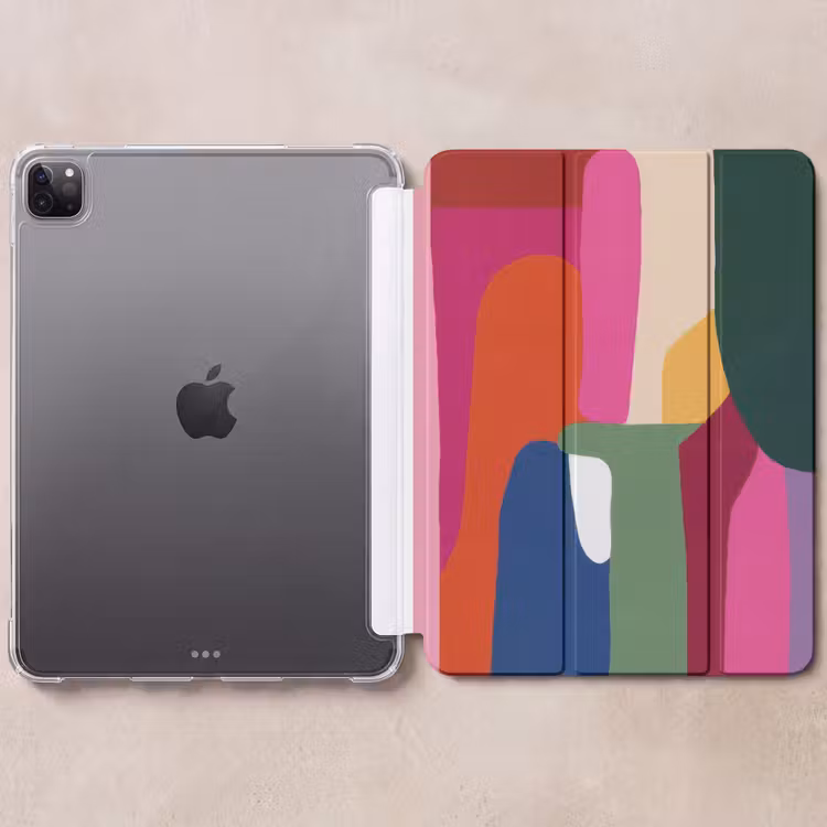 iPad-Hülle - Farbkästen - Gerade - Rund - Abstrakt — 6