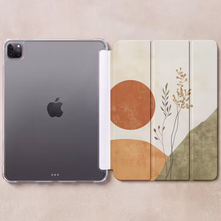 iPad-Hülle - Sonne - Abstrakt - Äste - Orange — 6
