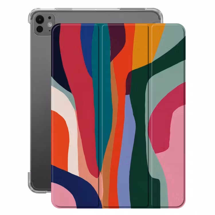 iPad-Hülle - Formen - Kurven - Bunt - Abstrakt — 1