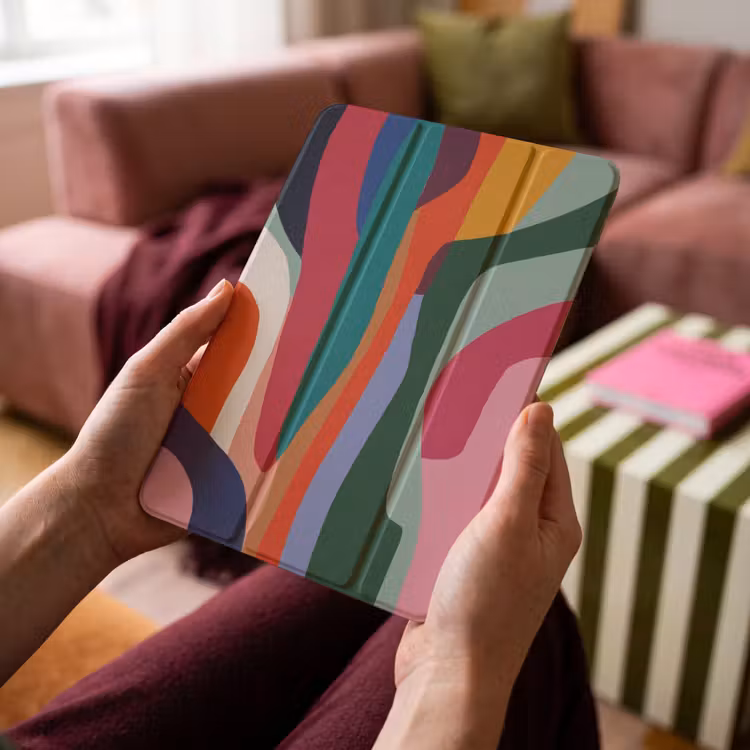 iPad-Hülle - Formen - Kurven - Bunt - Abstrakt — 4