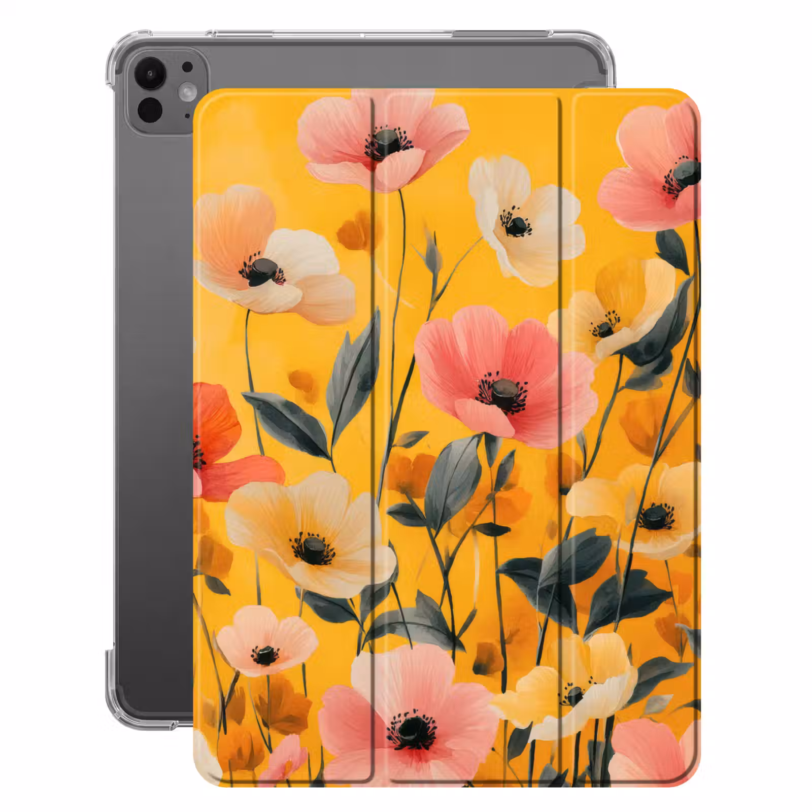 iPad-Hülle - Blumen - Feld - Gelb — 1