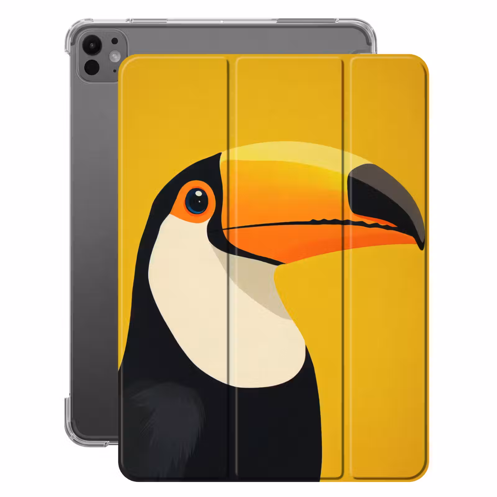 iPad-Hülle - Tukan - Minimalistisch - Schnabel - Orange — 1