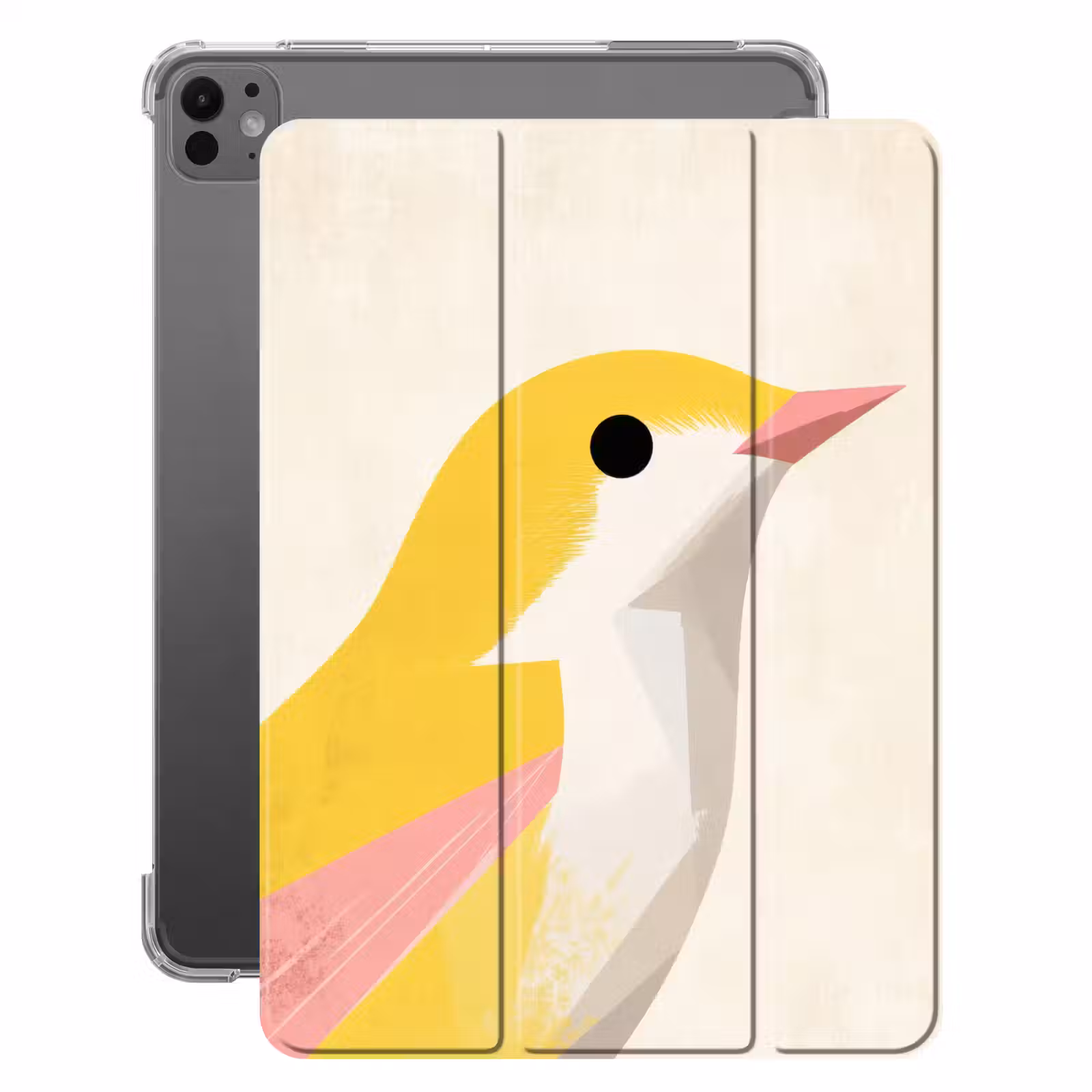iPad-Hülle - Vogel - Minimalistisch - Gelb — 1