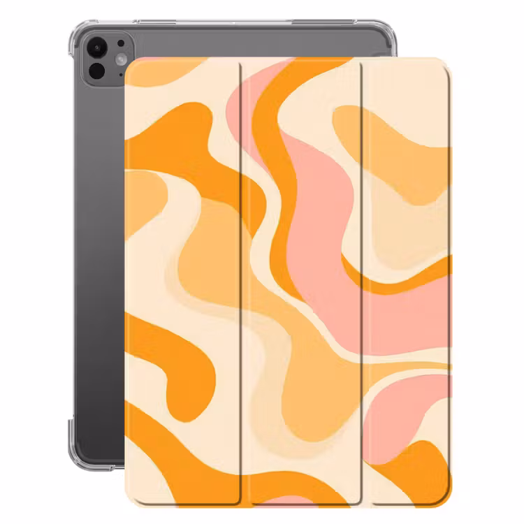 iPad-Hülle - Abstrakt - Gewellt - Orange — 1