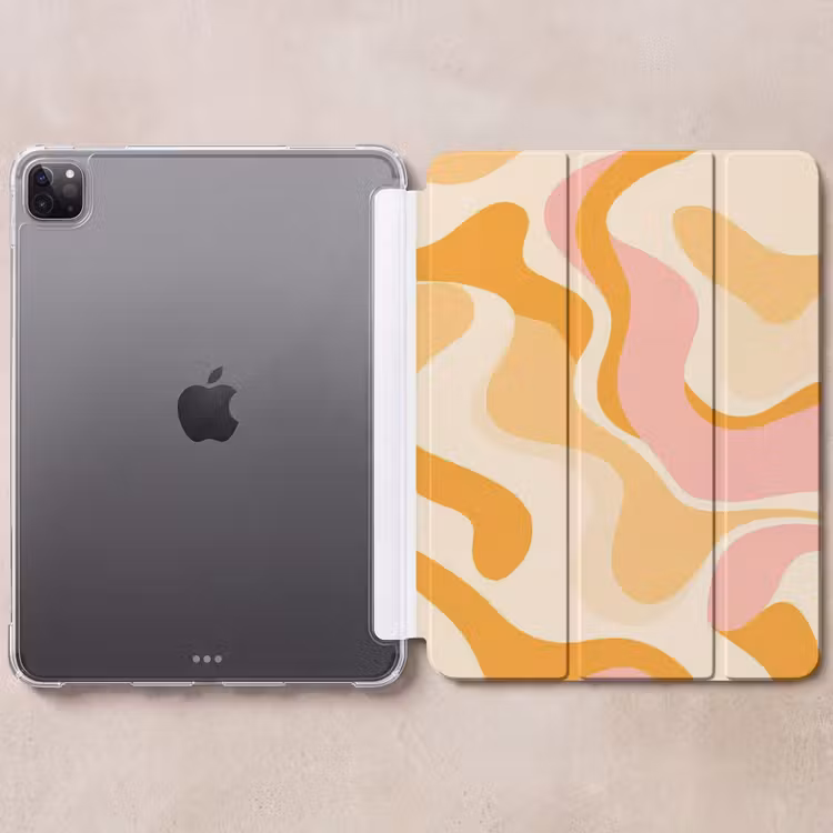 iPad-Hülle - Abstrakt - Gewellt - Orange — 6