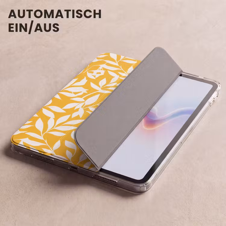 iPad-Hülle - Blätter - Zweige - Gelb — 5