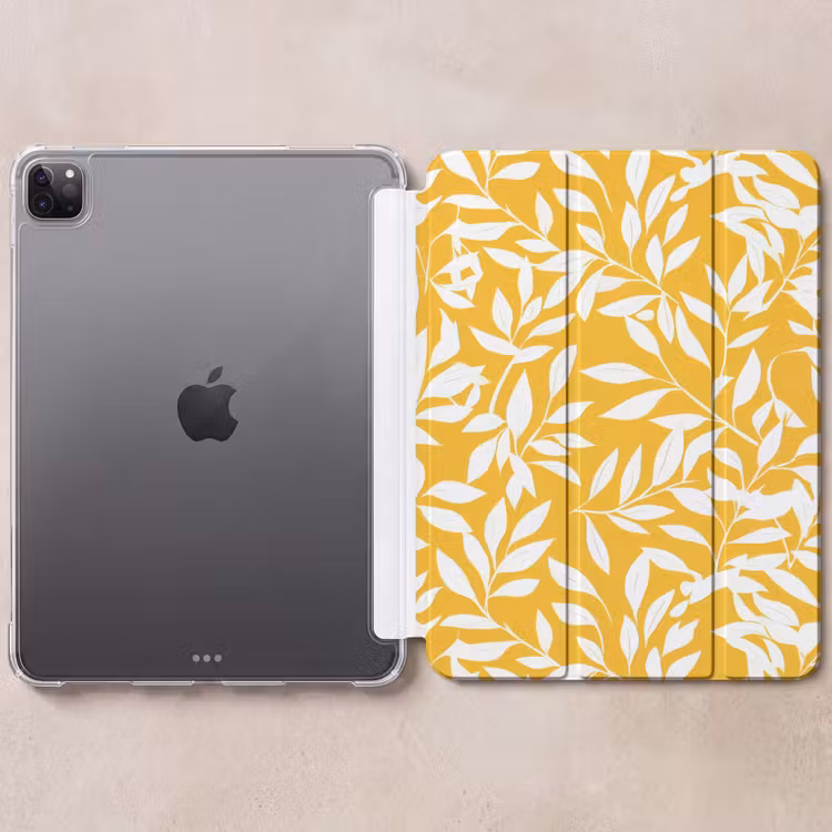 iPad-Hülle - Blätter - Zweige - Gelb — 6