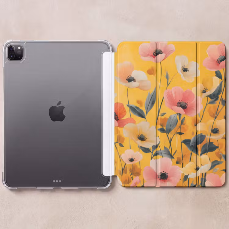 iPad-Hülle - Blumen - Feld - Gelb — 6
