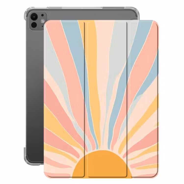 iPad-Hülle - Illustration - Sonne - Pastellfarben — 1