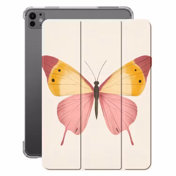 iPad-Hülle - Schmetterling - Illustration - Rosa — 1