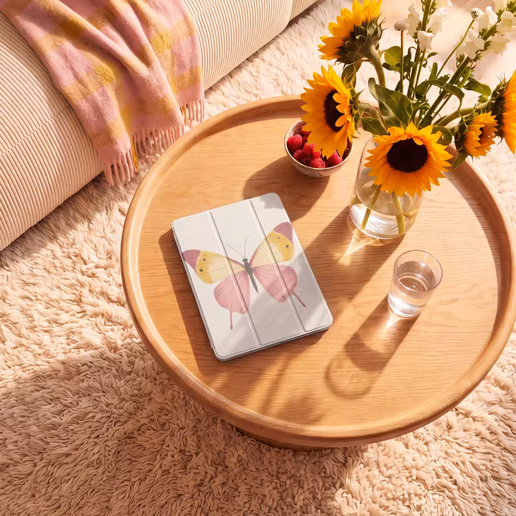 iPad-Hülle - Schmetterling - Illustration - Rosa — 2