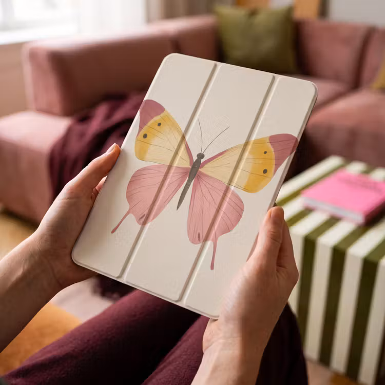 iPad-Hülle - Schmetterling - Illustration - Rosa — 4