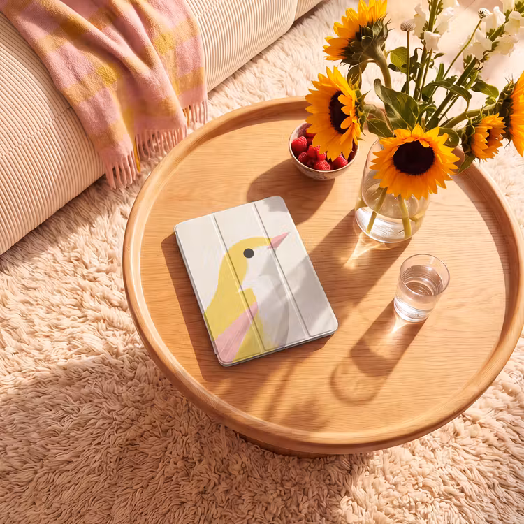 iPad-Hülle - Vogel - Minimalistisch - Gelb — 2