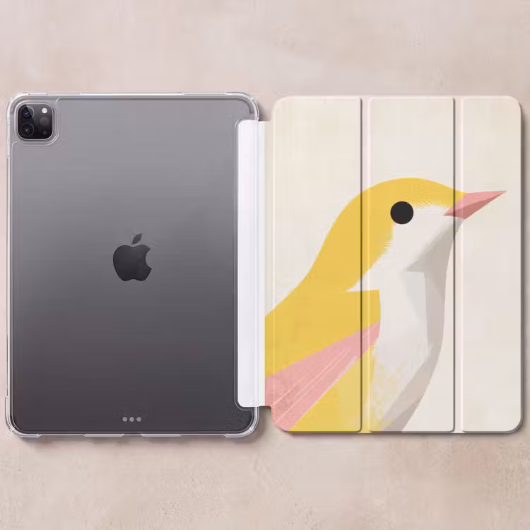 iPad-Hülle - Vogel - Minimalistisch - Gelb — 6