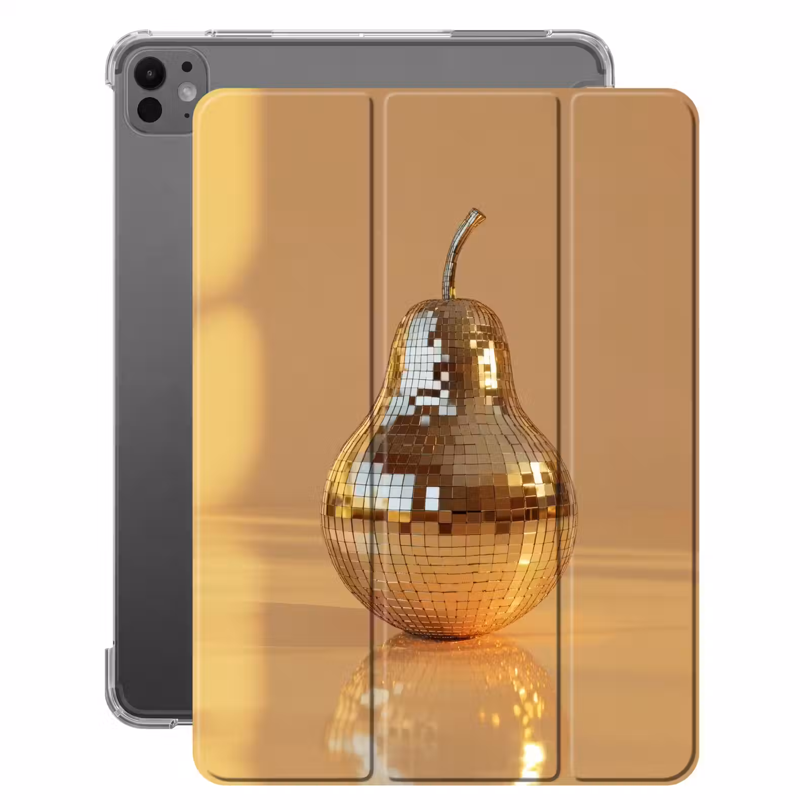 iPad-Hülle - Gold - Disco - Glitzer - Birne — 1