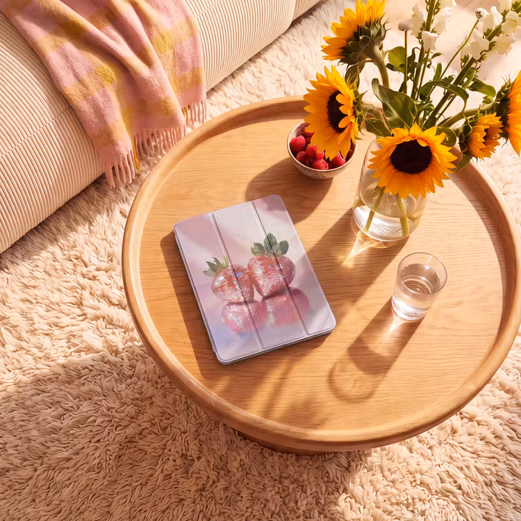 iPad-Hülle - Disco - Obst - Glitzer - Erdbeere — 2