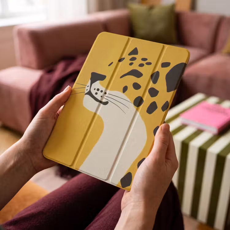 iPad-Hülle - Gepard - Illustration - Gelb — 4