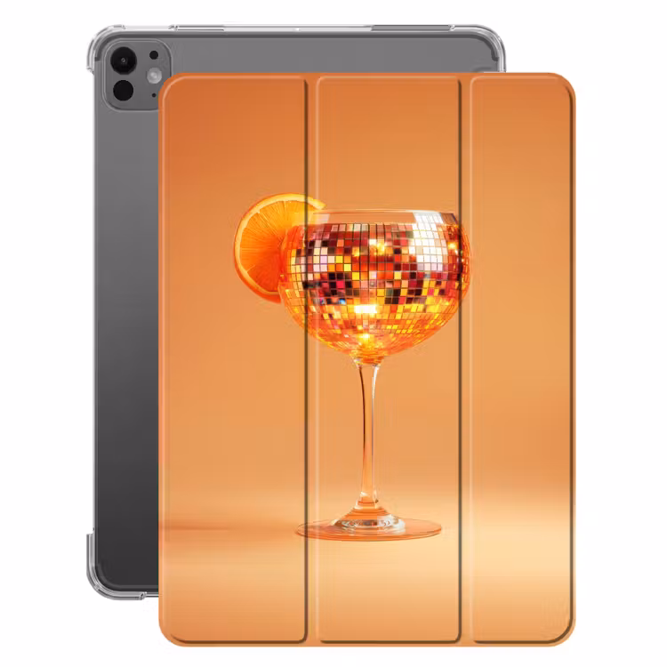 iPad-Hülle - Getränk - Orange - Glitzer - Disco — 1