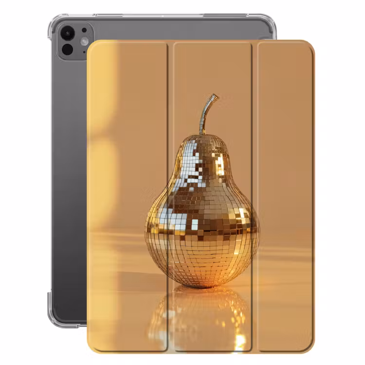 iPad-Hülle - Gold - Disco - Glitzer - Birne — 1