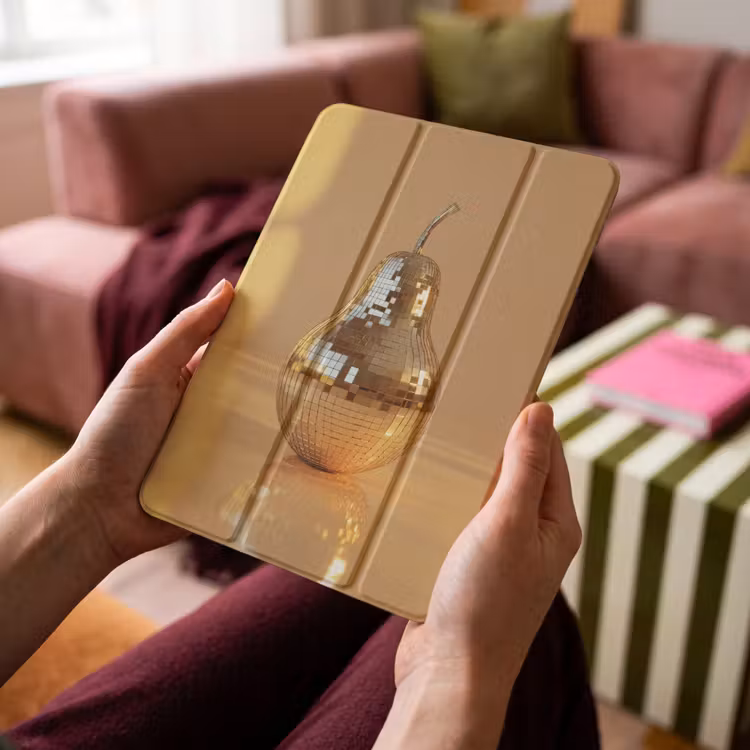 iPad-Hülle - Gold - Disco - Glitzer - Birne — 4