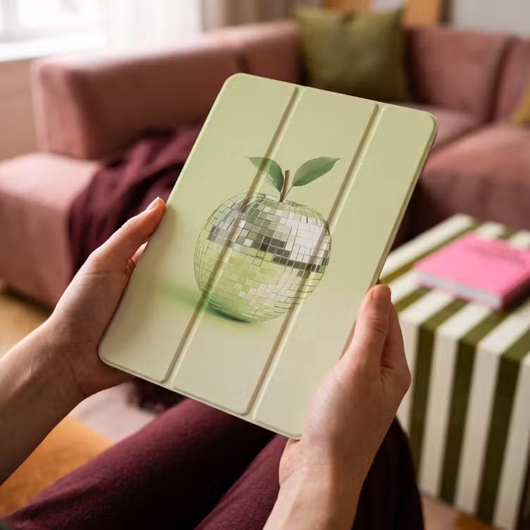 iPad-Hülle - Grün - Disco - Dekoration - Apfel — 4