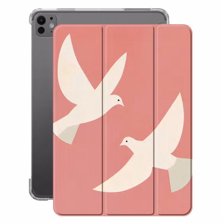 iPad-Hülle - Tauben - Weiß - Ziertauben — 1