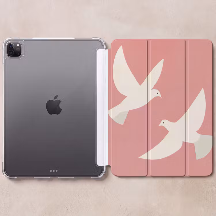 iPad-Hülle - Tauben - Weiß - Ziertauben — 6