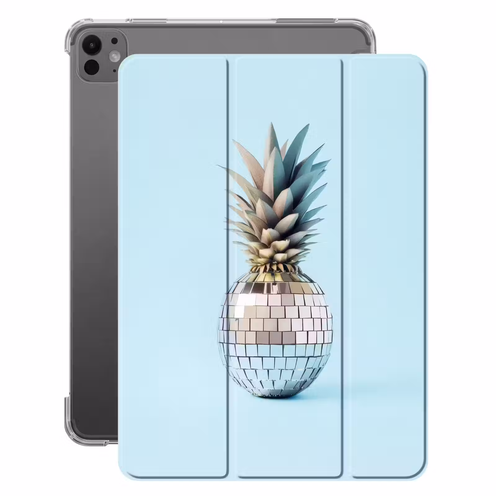 iPad-Hülle - Blau - Ananas - Disco - Discoball — 1