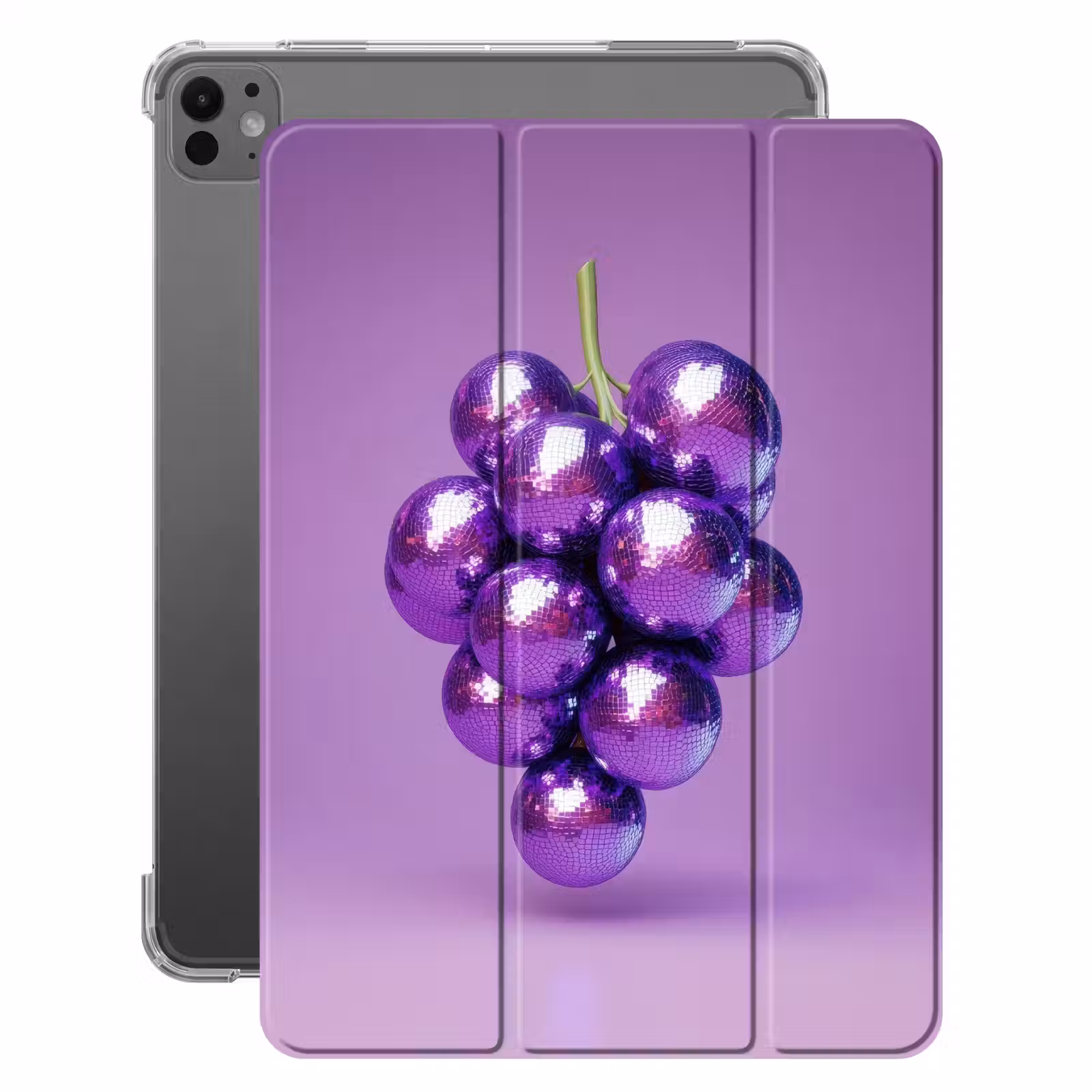 iPad-Hülle - Weintraube - Disco - Glitzer - Lila — 1