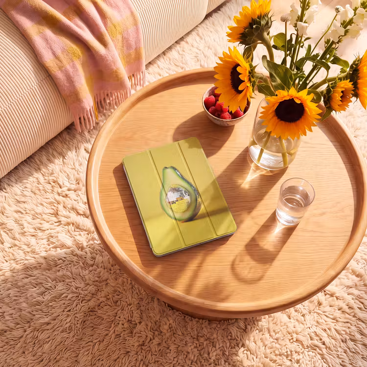 iPad-Hülle - Avocado - Discokugel - Gelb - Glitzer — 2
