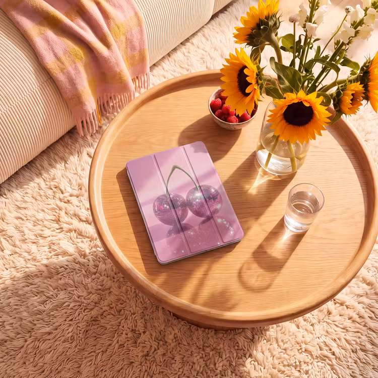 iPad-Hülle - Glitzer - Discokugel - Rosa - Kirsche — 2