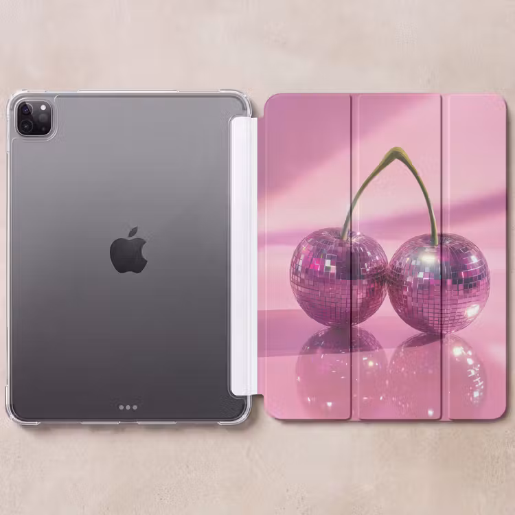 iPad-Hülle - Glitzer - Discokugel - Rosa - Kirsche — 6