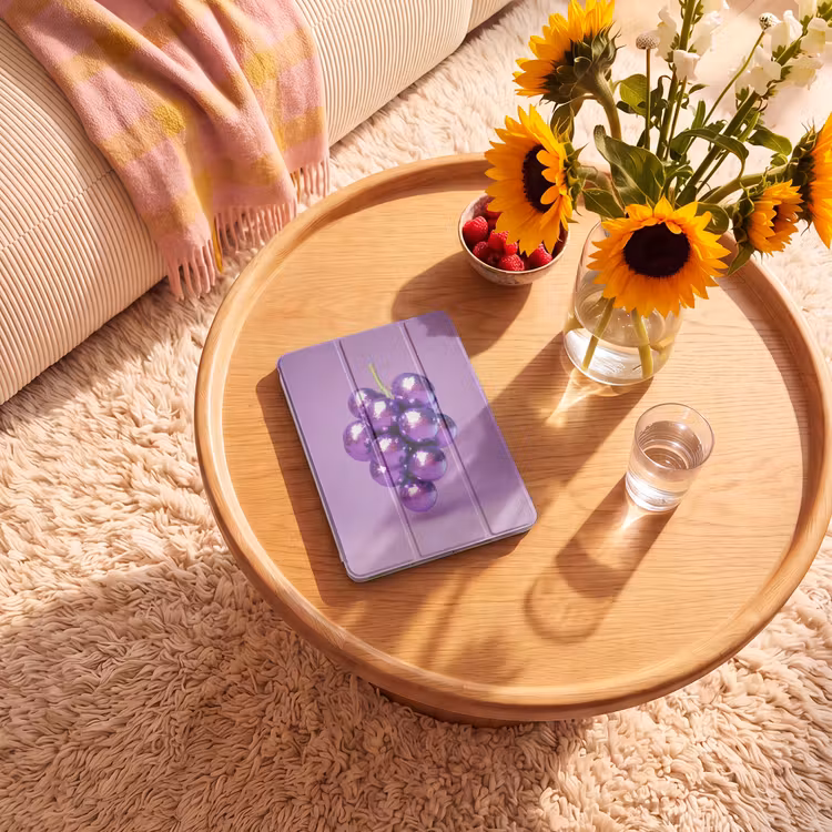 iPad-Hülle - Weintraube - Disco - Glitzer - Lila — 2