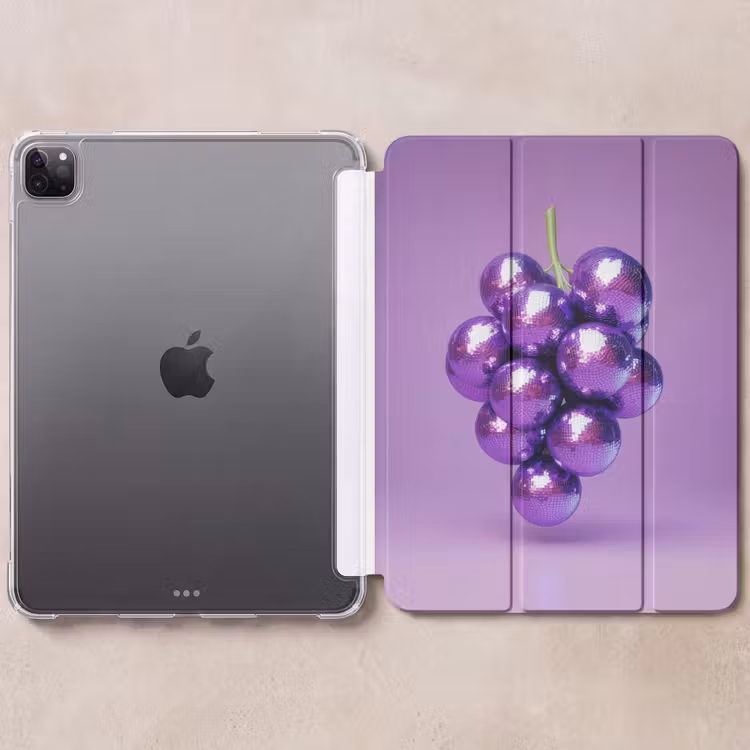 iPad-Hülle - Weintraube - Disco - Glitzer - Lila — 6