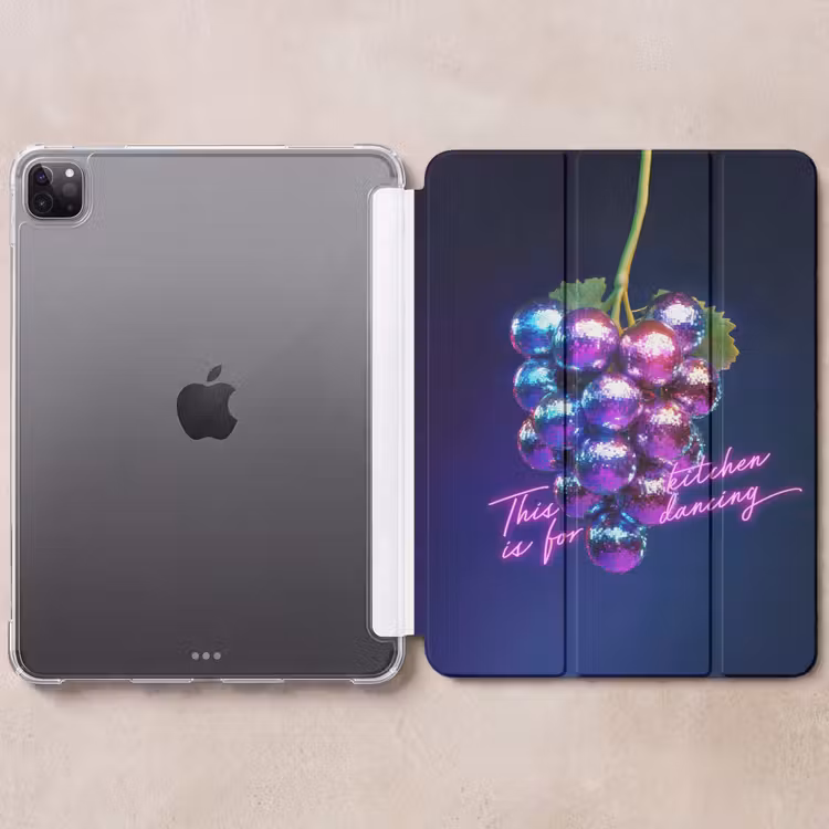 iPad-Hülle - Zitat - Neon - Disco - Weintrauben — 6