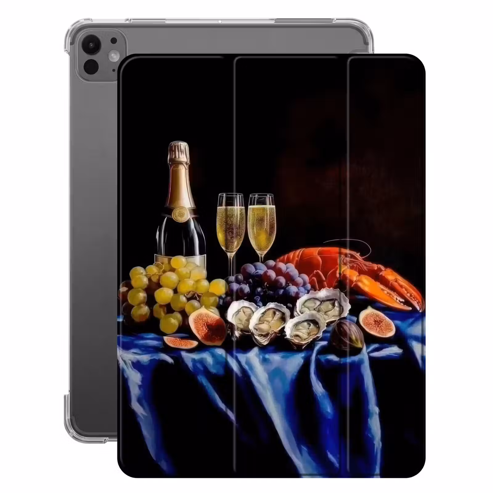 iPad-Hülle - Champagner - Luxus - Austern — 1