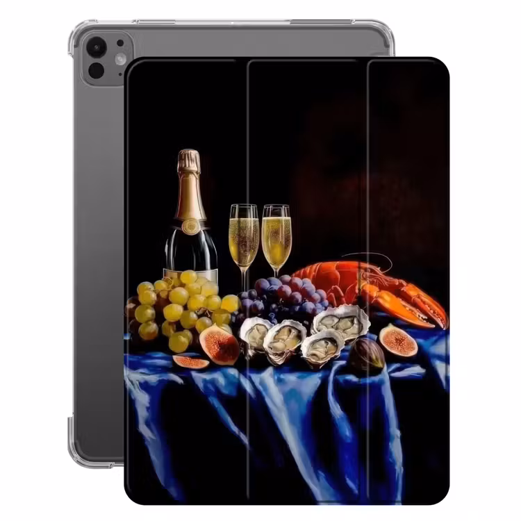 iPad-Hülle - Champagner - Luxus - Austern — 1