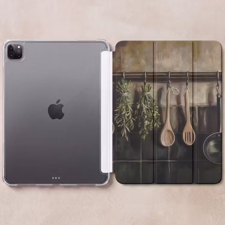 iPad-Hülle - Küchengeräte - Rustikal - Kacheln - Gewürze — 6