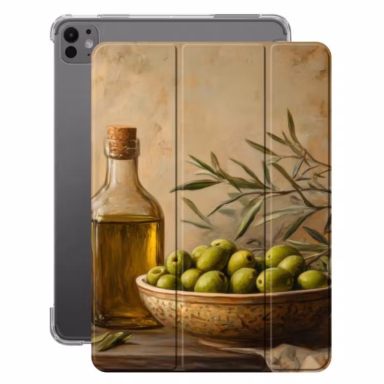 iPad-Hülle - Oliven - Stilleben - Vintage — 1
