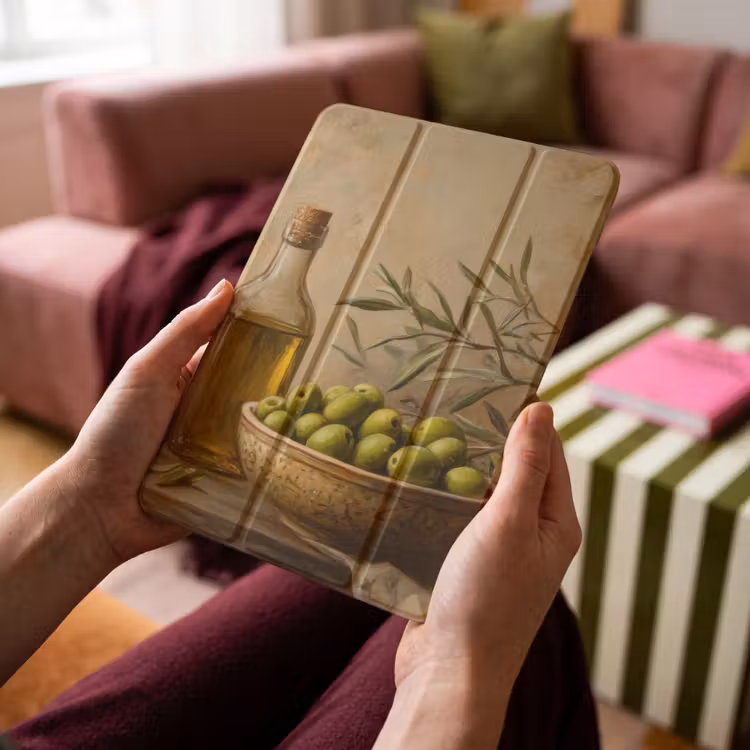 iPad-Hülle - Oliven - Stilleben - Vintage — 4