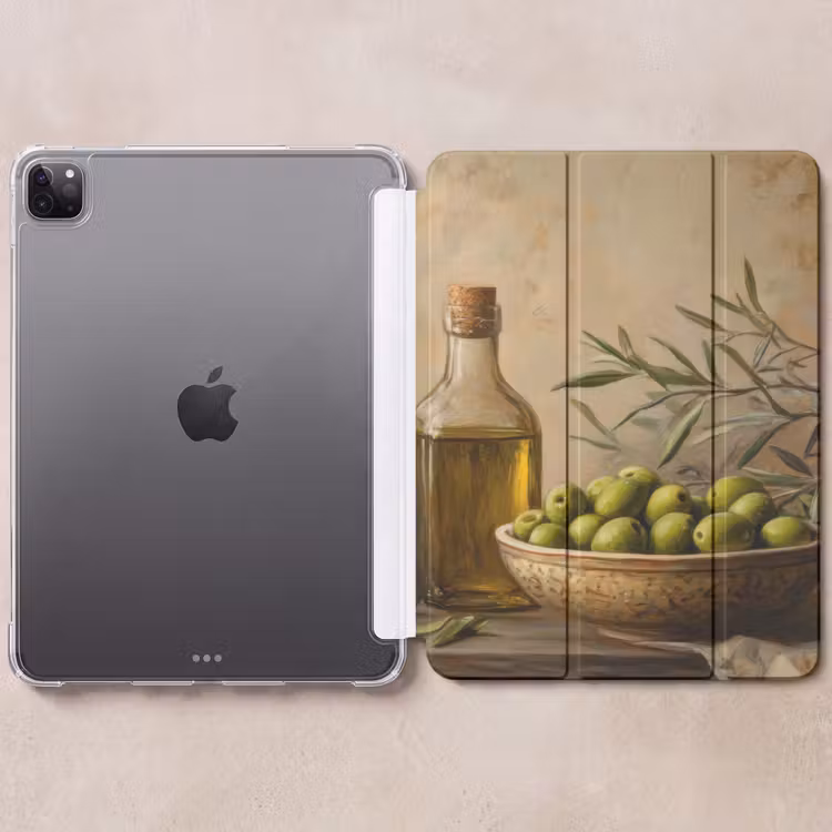 iPad-Hülle - Oliven - Stilleben - Vintage — 6