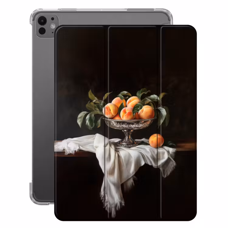iPad-Hülle - Stillleben - Pfirsiche - Vintage — 1
