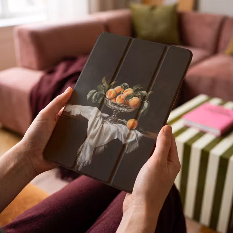 iPad-Hülle - Stillleben - Pfirsiche - Vintage — 4