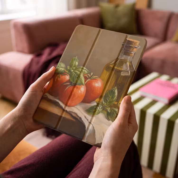 iPad-Hülle - Tomaten - Olivenöl - Stilleben — 4