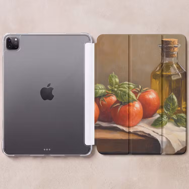 iPad-Hülle - Tomaten - Olivenöl - Stilleben — 6
