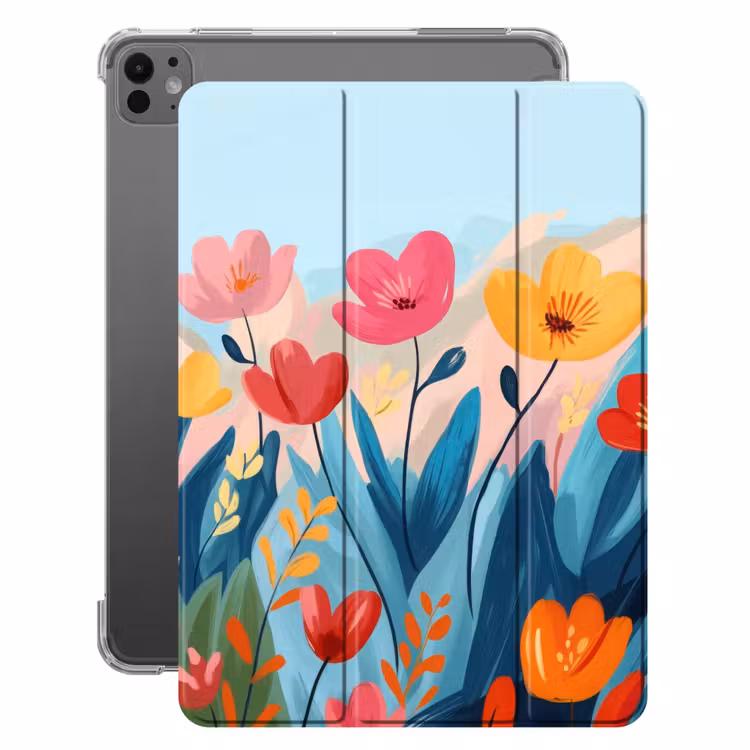 iPad-Hülle - Illustration - Blumen - Farbenfroh — 1