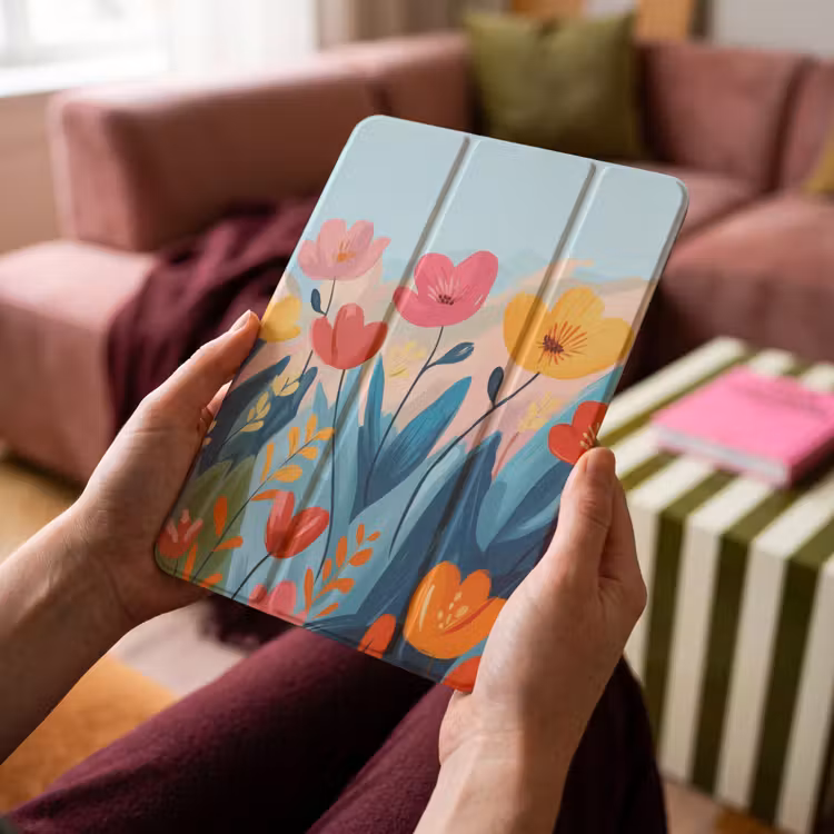 iPad-Hülle - Illustration - Blumen - Farbenfroh — 4