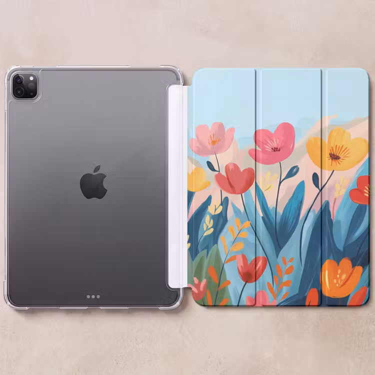 iPad-Hülle - Illustration - Blumen - Farbenfroh — 6